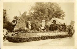 Tournament Of Roses Indian Float 1928 Postcard