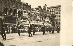 IOOF Parade Street Scene Fraternal Postcard Postcard