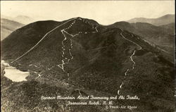 Cannon Mountian Aerial Tramway And Ski Trails Postcard