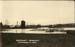 1927 Flood Newport, VT Postcard Postcard