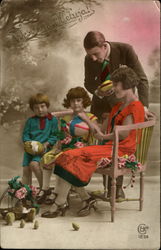 Wescagnic Meluja! Tinted Children Postcard Postcard