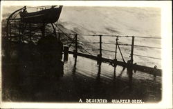 A Deserted Quarter Deck Navy Postcard Postcard