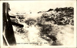 How It Looks Alongside At Sea Navy Postcard Postcard