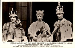 Coronation Of King George VI & Queen Elizabeth Postcard