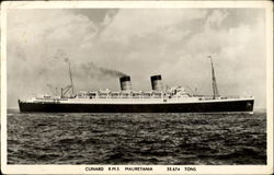 Cunard R. M. S. Mauretania Boats, Ships Postcard Postcard