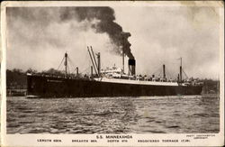 S. S. Minnekahda Postcard