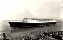 French Line "France" Boats, Ships Postcard Postcard