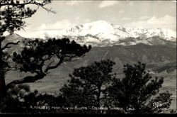 Alt. 14,110 Ft. From Austin Bluffs Colorado Springs, CO Postcard Postcard