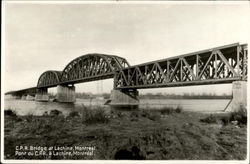 C. P. R. Bridge, Lachine Postcard