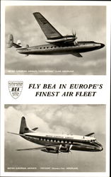 British European Airways Elizabethan Class Aircraft Postcard Postcard