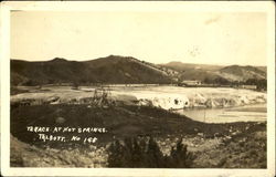 Terace At Hot Springs Landscapes Postcard Postcard