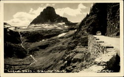 Logan Pass, Glacier Park Postcard