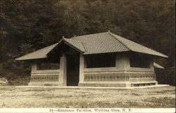 Entrance Pavilion Watkins Glen, NY Postcard Postcard