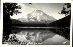 Mt. St. Helens Reflected In Spirit Lake Postcard