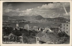 Harbour Scene from the Peak Postcard