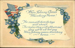 When Johnny Comes Marching Home! Postcard