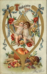 Thanksgiving Day Children Postcard Postcard