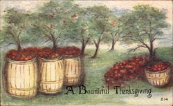 A Bountiful Thanksgiving Postcard Postcard