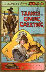 Thanksgiving Greetings Postcard