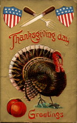 Thanksgiving Day Greetings Postcard