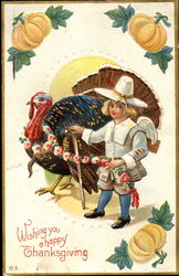 Wishing You A Happy Thanksgiving Postcard