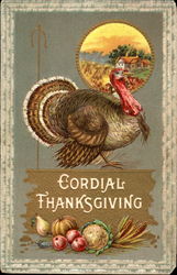 Cordial Thanksgiving Postcard