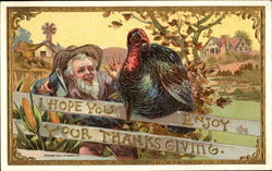 I Hope You Enjoy Your Thanksgiving Postcard