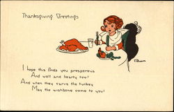 Thanksgiving Greetings Postcard