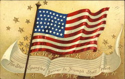 The Star Spangled Banner In Triumph Shall Wave Patriotic Postcard Postcard