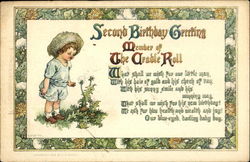 Second Birthday Greeting Postcard