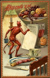 Halloween Devil Postcard