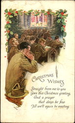 Military Christmas Wishes Postcard