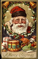 A Merry Christmas Santa Claus Postcard Postcard