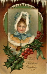 With Christmas Greetings Postcard