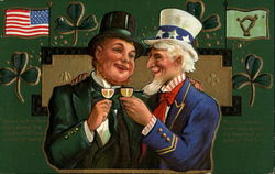 Uncle Sam St. Patrick's Day Postcard Postcard