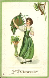 Souvenir Of St. Patrick's Day Postcard