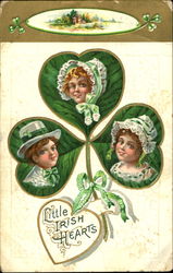 Little Irish Hearts Postcard