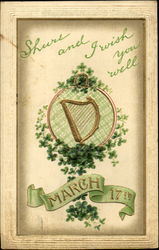 Shure And I Wish You Well March 17Th St. Patrick's Day Postcard Postcard