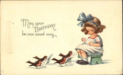 May Your Birthday Be One Sweet Song Postcard