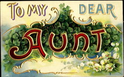 To My Dear Aunt To My Dear... Postcard Postcard