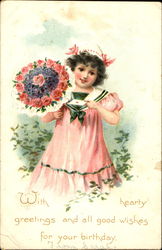 With Hearty Greetings Postcard