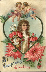 St. Valentine's Greeting Postcard