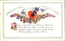 Valentine Greetings Postcard