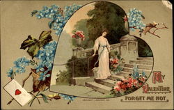 My Valentine Forget Me Not Postcard