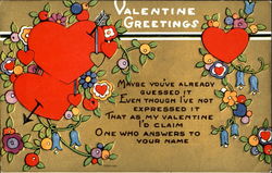 Valentine Greetings Postcard