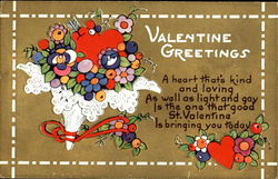 Valentine Greetings Postcard