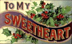 To My Sweetheart Postcard Postcard