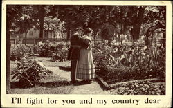 I'll Fight For You And My Country Dear Couples Postcard Postcard