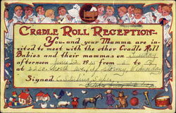 Cradle Roll Reception Postcard