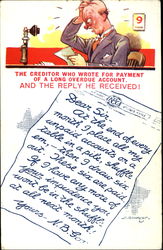 Creditor Who Wrote for Payment Postcard